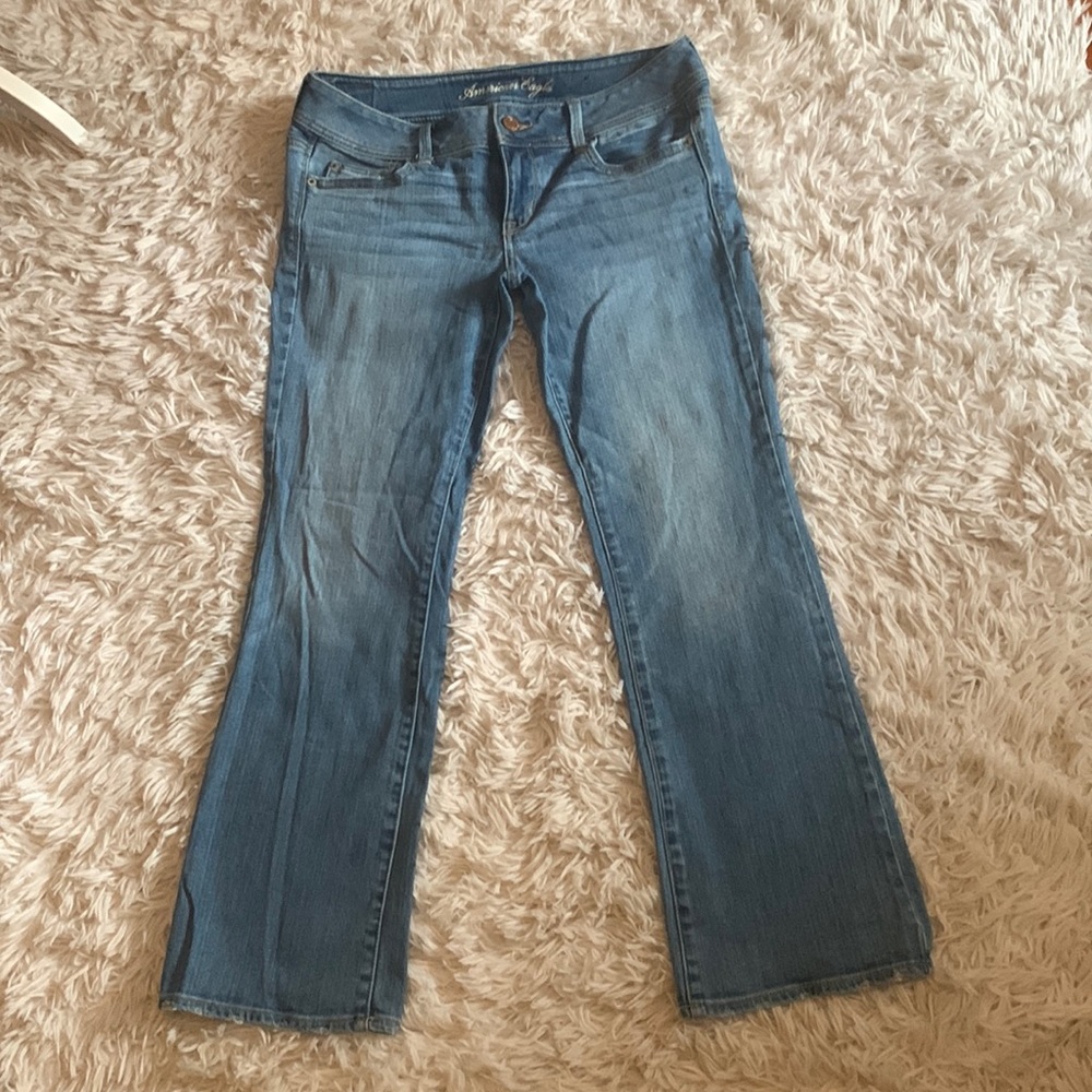 American Eagle size 10 slim boot strech used medium  wash